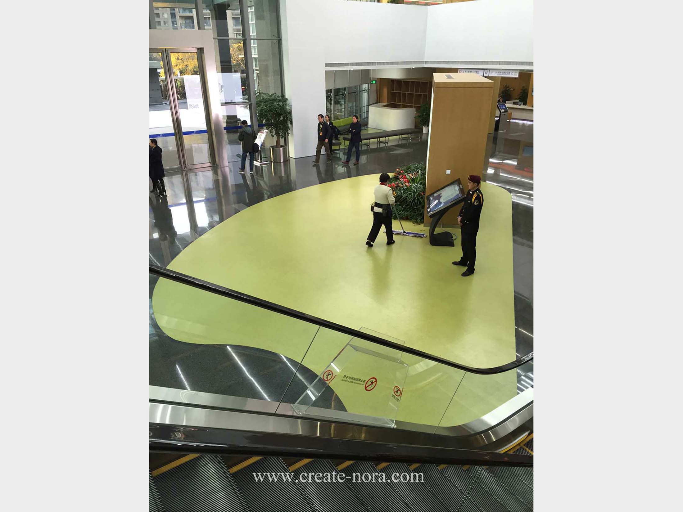 the photo of nora rubber flooring in Shanghai Xuhui Administrative Service Center 11